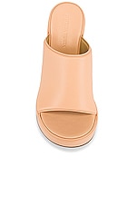 Bottega Veneta Wedge Sandals in Macaroon, view 4, click to view large image.