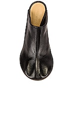 Bottega Veneta Dot Sock Mules in Black, view 4, click to view large image.