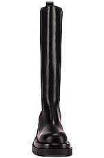 Bottega Veneta Lug High Top Chelsea Boots in Black, view 4, click to view large image.
