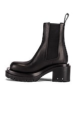 Bottega Veneta Lug Ankle Boots in Black, view 5, click to view large image.