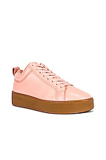 Bottega Veneta The Quilt Sneakers in Peachy & Rubber Band, view 2, click to view large image.