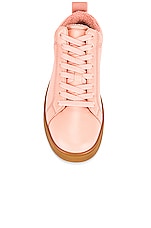 Bottega Veneta The Quilt Sneakers in Peachy & Rubber Band, view 4, click to view large image.