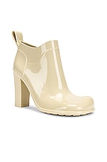 Bottega Veneta Rubber Ankle Boots in Sea Salt, view 2, click to view large image.