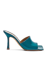 Bottega Veneta Stretch Gloss Sandals in Blaster, view 1, click to view large image.