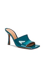 Bottega Veneta Stretch Gloss Sandals in Blaster, view 2, click to view large image.