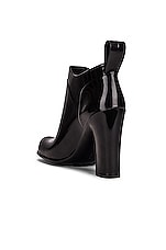 Bottega Veneta Rubber Ankle Boots in Black, view 3, click to view large image.
