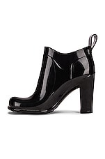 Bottega Veneta Rubber Ankle Boots in Black, view 5, click to view large image.