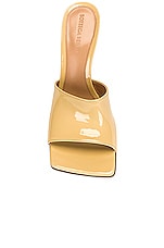 Bottega Veneta Stretch Gloss Sandals in Porridge, view 4, click to view large image.