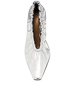 Bottega Veneta Almond Pumps in Silver, view 4, click to view large image.