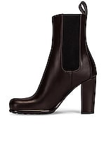 Bottega Veneta Leather Ankle Boots in Fondant, view 5, click to view large image.