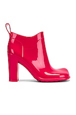 Bottega Veneta Rubber Ankle Boots in Lollipop, view 1, click to view large image.