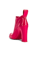 Bottega Veneta Rubber Ankle Boots in Lollipop, view 3, click to view large image.