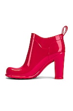 Bottega Veneta Rubber Ankle Boots in Lollipop, view 5, click to view large image.
