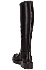 Bottega Veneta Leather Knee High Boots in Black, view 3, click to view large image.