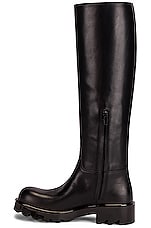 Bottega Veneta Leather Knee High Boots in Black, view 5, click to view large image.