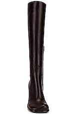 Bottega Veneta Leather Knee High Boots in Fondant, view 3, click to view large image.