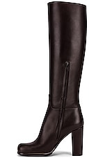 Bottega Veneta Leather Knee High Boots in Fondant, view 5, click to view large image.