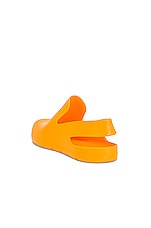 Bottega Veneta Puddle Slingback Sandals in Tangerine, view 3, click to view large image.