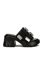 Bottega Veneta Flash Buckle Mule Sandals in Black | FWRD