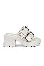 Bottega Veneta Flash Buckle Mule Sandals in String, view 1, click to view large image.