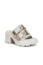 Bottega Veneta Flash Buckle Mule Sandals in String, view 2, click to view large image.