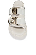 Bottega Veneta Flash Buckle Mule Sandals in String, view 4, click to view large image.
