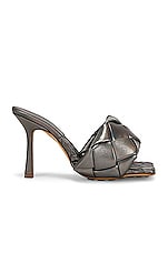 Bottega Veneta Lido Mule Sandals in Oyster, view 1, click to view large image.