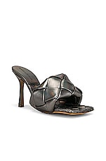 Bottega Veneta Lido Mule Sandals in Oyster, view 2, click to view large image.