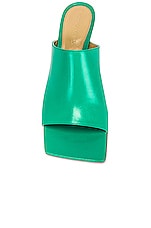 Bottega Veneta Stretch Mule Sandals in Acid Turquoise, view 4, click to view large image.