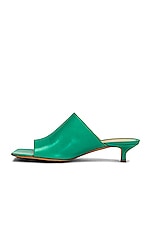 Bottega Veneta Stretch Mule Sandals in Acid Turquoise, view 5, click to view large image.