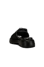Bottega Veneta Flash Buckle Sandals in Black, view 3, click to view large image.