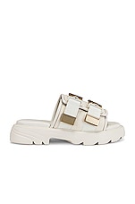 Bottega Veneta Flash Buckle Sandals in String, view 1, click to view large image.