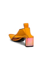 Bottega Veneta Flex Elastic Sandals in Tangerine, view 3, click to view large image.