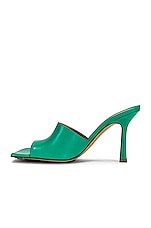 Bottega Veneta Stretch Mule Sandals in Acid Turquoise, view 5, click to view large image.