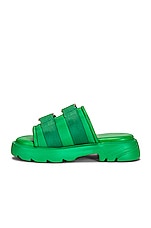 Bottega Veneta Flash Buckle Sandals in Grass, view 5, click to view large image.