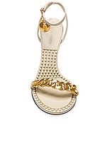 Bottega Veneta Dot Ankle Strap Sandals in String, view 4, click to view large image.
