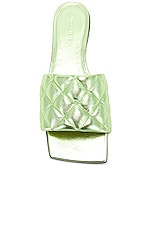 Bottega Veneta Padded Flat Sandals in Pistachio, view 4, click to view large image.