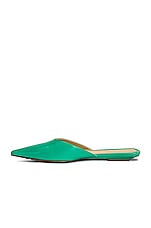 Bottega Veneta Point Slipper Flats in Acid Turquoise, view 5, click to view large image.
