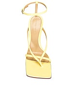 Bottega Veneta Stretch Ankle Strap Sandals in Lemonade, view 4, click to view large image.