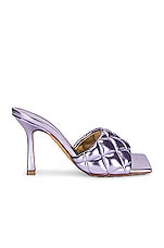 Bottega Veneta Padded Mule Sandals in Wisteria, view 1, click to view large image.