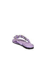 Bottega Veneta Dot Flat Sandals in Wisteria, view 3, click to view large image.