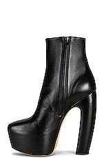 Bottega Veneta Wedge Ankle Boots in Black, view 5, click to view large image.