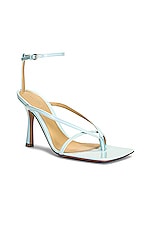 Bottega Veneta Stretch Ankle Strap Sandals in Pale Blue, view 2, click to view large image.