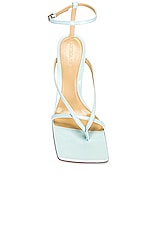 Bottega Veneta Stretch Ankle Strap Sandals in Pale Blue, view 4, click to view large image.