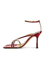 Bottega Veneta Stretch Ankle Strap Sandals in Apple Candy, view 5, click to view large image.