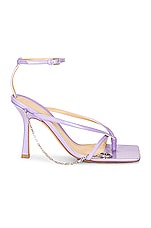 Bottega Veneta Stretch Ankle Strap Sandals in Wisteria, view 1, click to view large image.