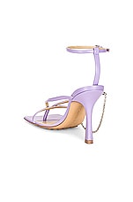 Bottega Veneta Stretch Ankle Strap Sandals in Wisteria, view 3, click to view large image.
