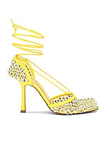 Bottega Veneta Stretch Lace Up Sandal in Lighthouse, view 1, click to view large image.