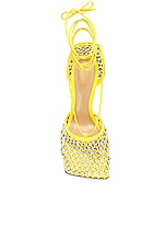 Bottega Veneta Stretch Lace Up Sandal in Lighthouse, view 4, click to view large image.