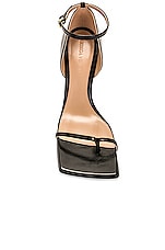 Bottega Veneta Stretch Sandal in Black, view 4, click to view large image.